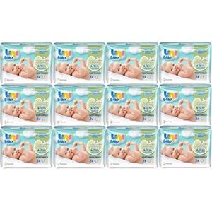 Uni Baby Islak Havlu Hassas Dokunuş 52 Yaprak (36 Lı Set) 1872 Yaprak (12PK*3)