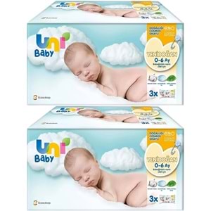 Uni Baby Islak Havlu Hassas Yeni Doğan 40 Yaprak (6 Lı Set) 240 Yaprak (Narin Ciltler için) (2PK*3)