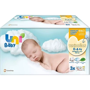 Uni Baby Islak Havlu Hassas Yeni Doğan 40 Yaprak (15 Li Set) 600 Yaprak (Narin Ciltler için) (5PK*3)