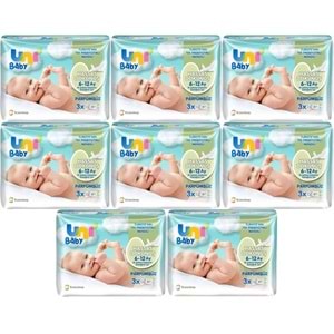 Uni Baby Islak Havlu Hassas Dokunuş 52 Yaprak (24 Lü Set) 1248 Yaprak (8PK*3)