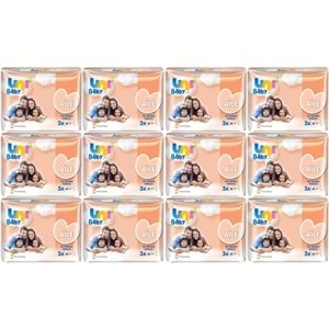 Uni Baby Islak Havlu Mendil Aile 52 Yaprak (36 Lı Set) 1872 Yaprak (12PK*3)