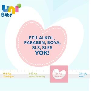 Uni Baby Islak Havlu Mendil İlk Adım 52 Yaprak (15 Li Set) 780Yaprak (5PK*3)