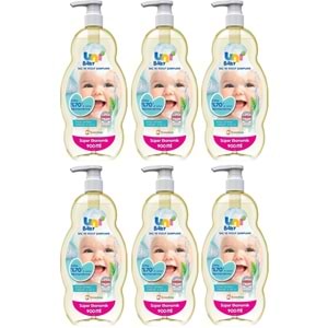Uni Baby Bebek Saç ve Vücut Şampuanı 900ML Klasik (Pompalı) (6 Lı Set)
