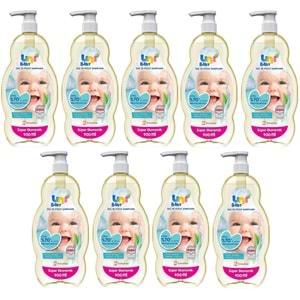 Uni Baby Bebek Saç ve Vücut Şampuanı 900ML Klasik (Pompalı) (9 Lu Set)