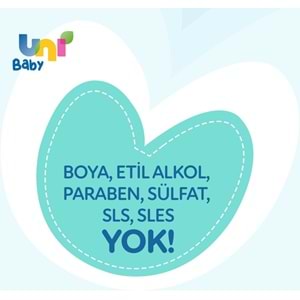 Uni Baby Bebek Saç ve Vücut Şampuanı 200ML Klasik (48 Li Set)