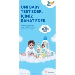 Uni Baby Bebek Saç ve Vücut Şampuanı 200ML Klasik (48 Li Set)