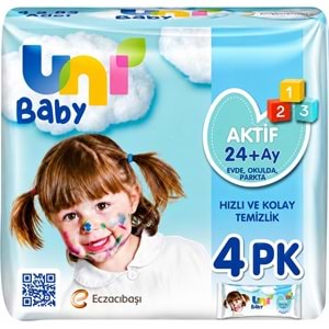 Uni Baby Islak Havlu Mendil 52 Yaprak Aktif 64 Lü Set (16PK*4) 3328 Yaprak
