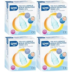 Wee Baby Burun Aspiratörü Nasal Yedek Ucu 40 Adet (4Pk*10) (Kod:163)