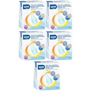 Wee Baby Burun Aspiratörü Nasal Yedek Ucu 50 Adet (5Pk*10) (Kod:163)