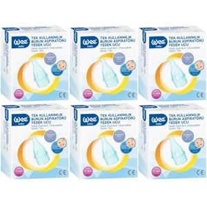 Wee Baby Burun Aspiratörü Nasal Yedek Ucu 60 Adet (6Pk*10) (Kod:163)