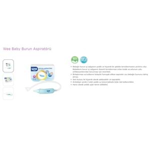 Wee Baby Burun Aspiratörü Nasal (Yeni Saklama Kabı Kutulu) (2 Li Set) (WEE162)