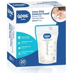 Wee Baby Anne Sütü - Süt Saklama Poşeti 120 Li Set (Dondurucuya Uygun) (6PK*20)
