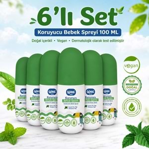 Wee Baby Koruyucu Bebek Spreyi 100 ML (Sinek Koruyucu) (6 Lı Set)
