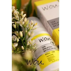 Wou World Of Unique Roll-On Unisex Deodorant 75ML Ter Önleyici Beyazlatıcı (6 Lı Set)