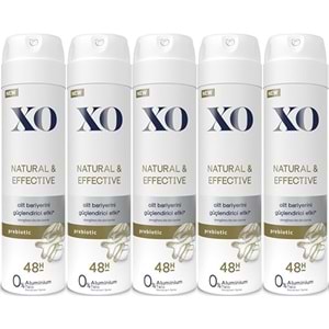 XO Deodorant 150ML Women-Kadın Natural & Effective (5 Li Set)