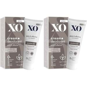 XO Krem Deodorant 75ML Unisex Pure & Effective Kokusuz (2 Li Set)