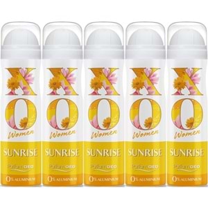 XO Deodorant 150ML Women-Kadın Sunrise (5 Li Set)