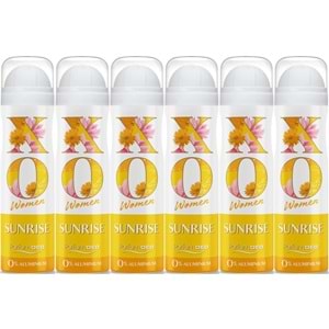XO Deodorant 150ML Women-Kadın Sunrise (6 Lı Set)