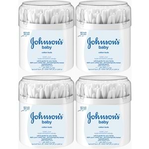 Johnsons Baby Kulak Temizleme Çubuğu 100 Adet (4 Lü Set)