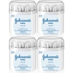 Johnsons Baby Kulak Temizleme Çubuğu 200 Adet (4 Lü Set)