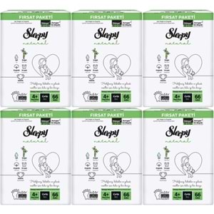 Sleepy Bebek Bezi Naturel 4+ Beden 9-16 KG Maxi Plus 396 Adet Ekstra Fırsat Pk