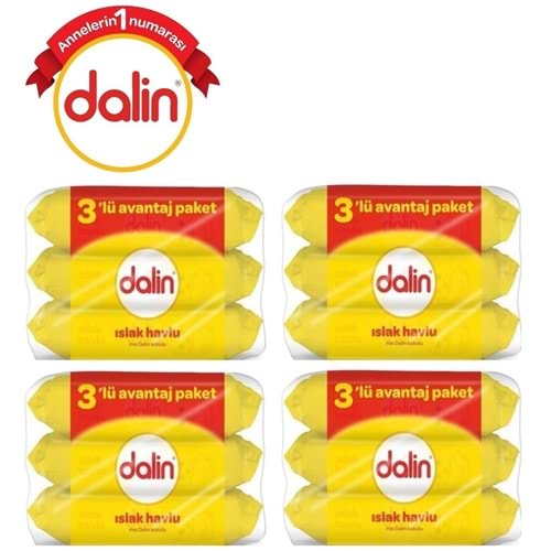 Dalin Islak Havlu Mendil Klasik 56 Yaprak 12 Li Set (672 Yaprak)