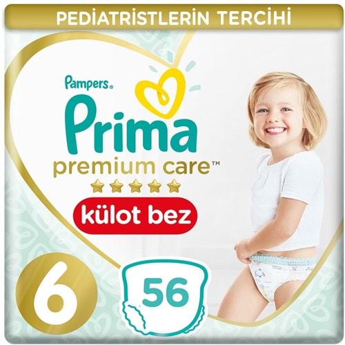 Prima Premium Care Külot Bebek Bezi 6 Beden 15+ 56 Adet Süper Ekonomik Pk