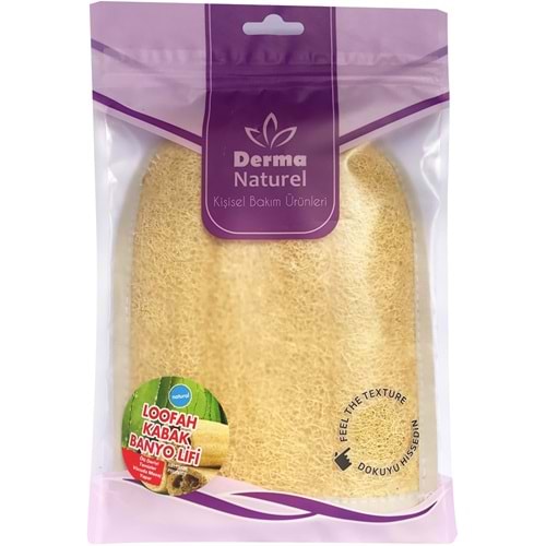 Derma Naturel Loofah Kabak Havlu Banyo Eldiveni (15*24CM) MS-11