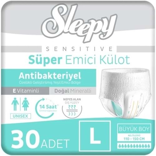 Sleepy Yetişkin Bezi Emici Külot L - Büyük - Large 30 Adet Tekli Pk
