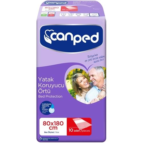 Canped Yetişkin Yatak Koruyucu Örtü Extra 80 x 180CM (XL) 10 Adet Tekli Pk