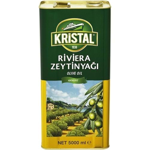 Kristal Zeytinyağı 5LT Riviera (Teneke)