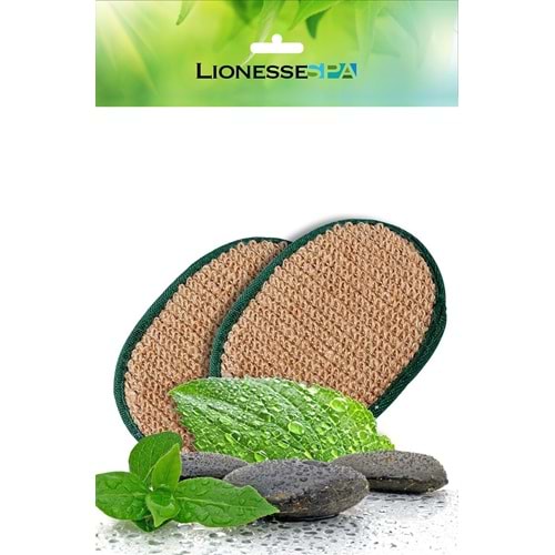 Lionesse Spa Masaj Etkili Ramie İkili Duş Kesesi (R-407)