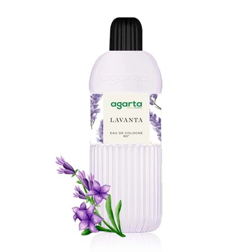 Agarta Kolonya 400 ML Lavanta 80 Derece Pet Şişe