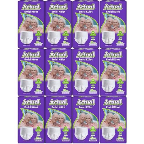 Actual Emici Külot Yetişkin Bezi M - Medium - Orta (Islaklık Göstergeli) 360 Adet (12PK*30)