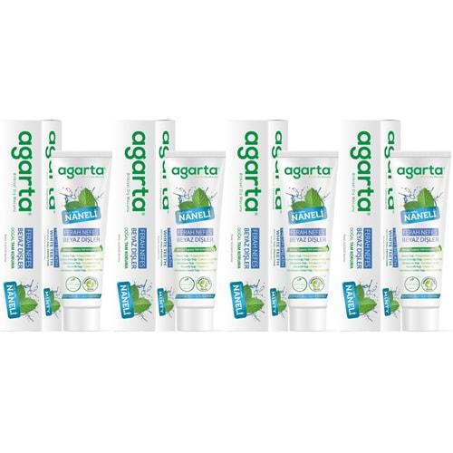Agarta Doğal Diş Macunu 100ML Naneli (4 Lü Set)