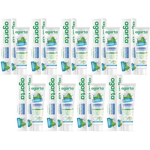 Agarta Doğal Diş Macunu 100ML Naneli (9 Lu Set)