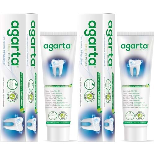 Agarta Doğal Diş Macunu 100ML Bitki Özlü (2 Li Set)