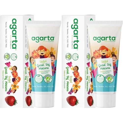 Agarta Doğal Diş Macunu 75ML Çocuk (2 Li Set)