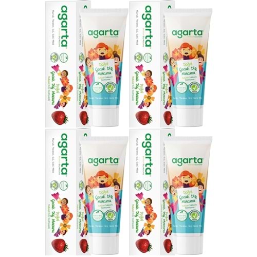 Agarta Doğal Diş Macunu 75ML Çocuk (4 Lü Set)