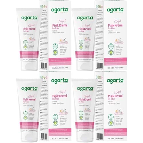 Agarta Doğal Pişik Kremi 100ML (4 Lü Set)
