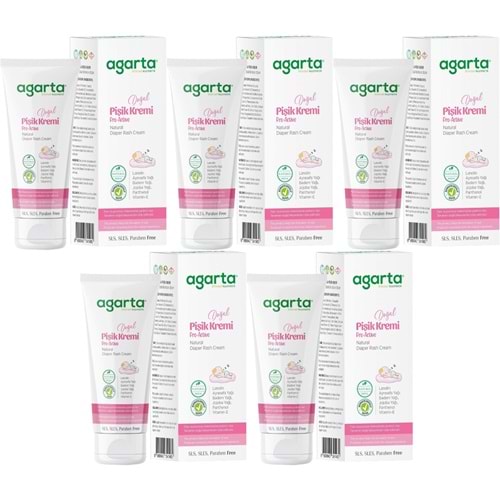 Agarta Doğal Pişik Kremi 100ML (5 Li Set)