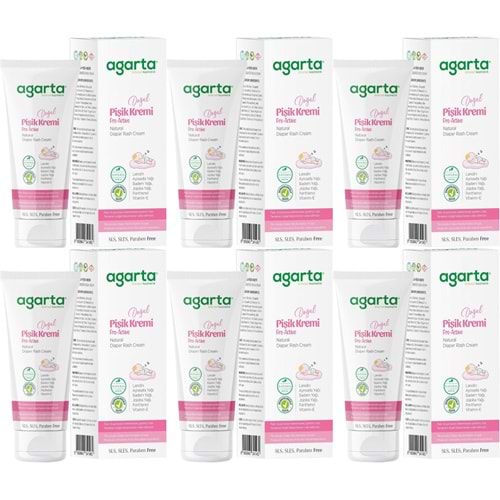Agarta Doğal Pişik Kremi 100ML (6 Lı Set)