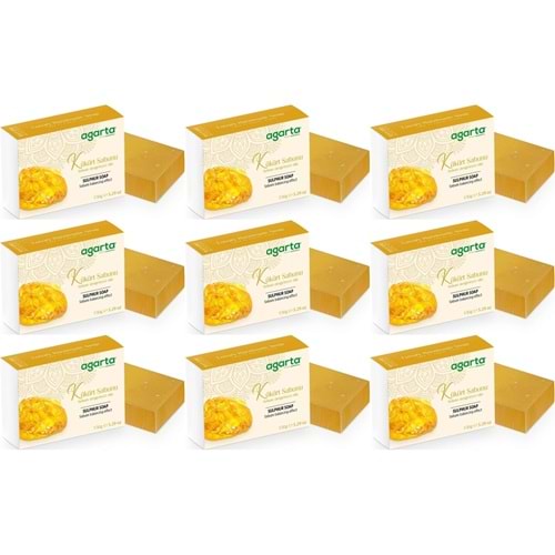 Agarta El Yapımı Doğal Sabun 150GR Kükürt (9 Lu Set)