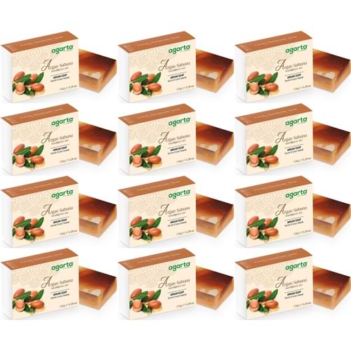 Agarta El Yapımı Doğal Sabun 150GR Argan (12 Li Set)