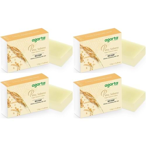 Agarta El Yapımı Doğal Sabun 150GR Pirinç (4 Lü Set)