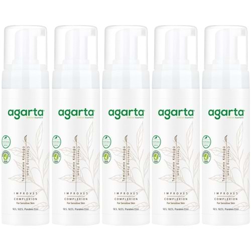 Agarta Doğal Yüz Temizleme Köpüğü 225ML (5 Li Set)