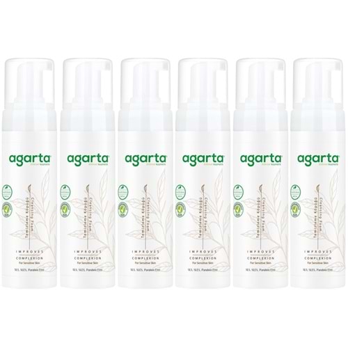 Agarta Doğal Yüz Temizleme Köpüğü 225ML (6 Lı Set)