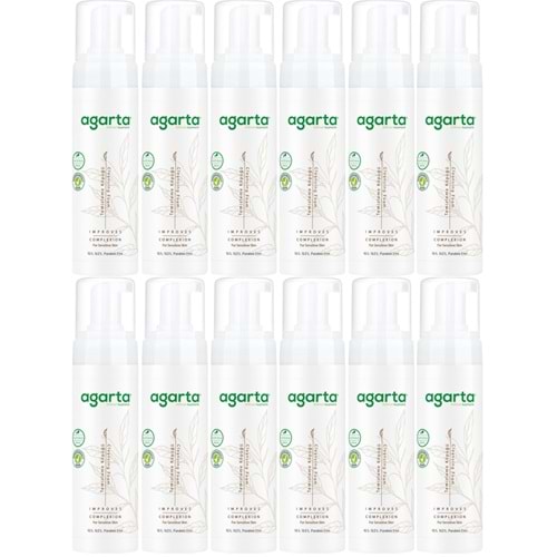 Agarta Doğal Yüz Temizleme Köpüğü 225ML (12 Li Set)