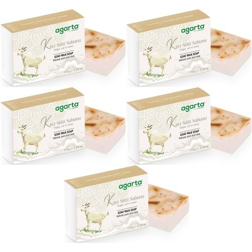 Agarta El Yapımı Doğal Sabun 150GR Keçi Sütü (5 Li Set)