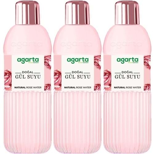 Agarta Doğal Gül Suyu 400ML (3 Lü Set)